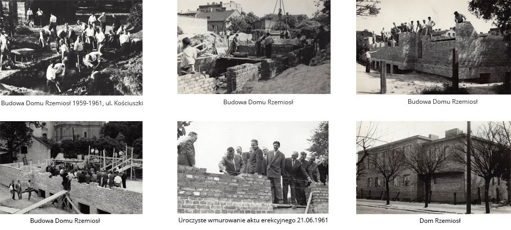 Budowa domu Cechu Rzemiosł w Łasku
